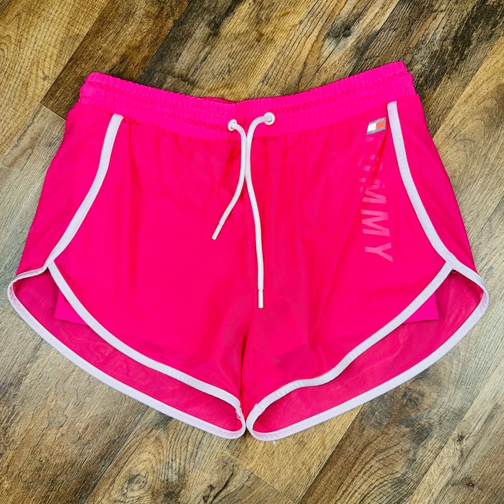 Tommy Hilfiger Women's Vibrant Pink Athletic Shorts